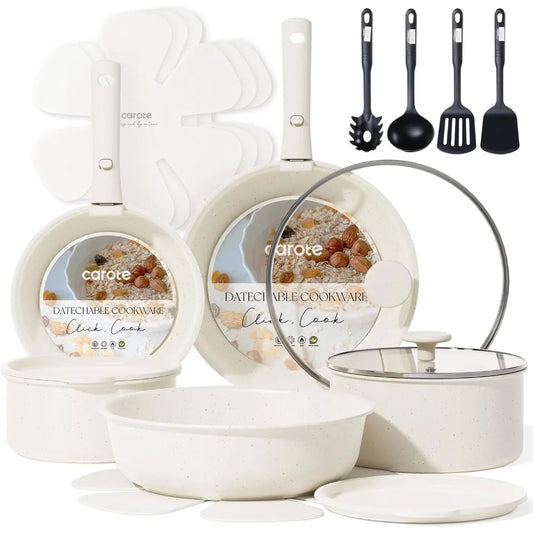 CAROTE 19-Piece Non-Stick Pots and Pans